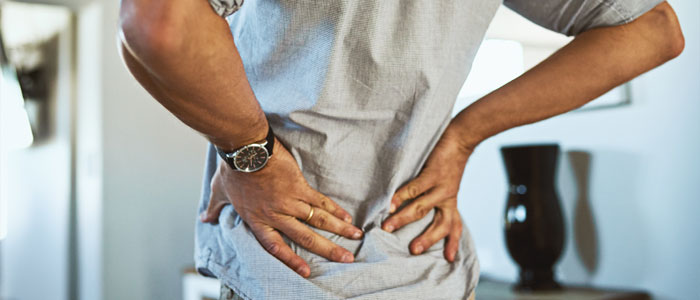 man with back pain